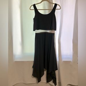 Y2K Midi Dress with mesh middle cut